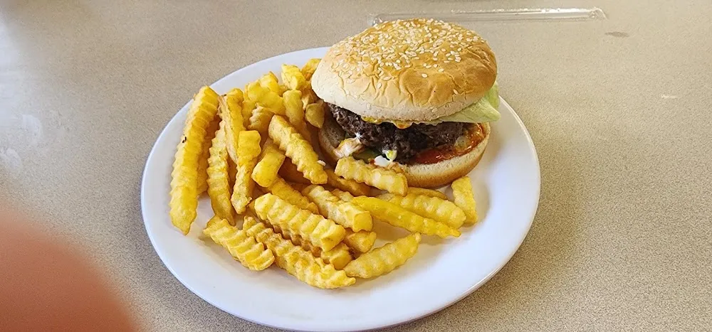 Double Hamburger w Fries